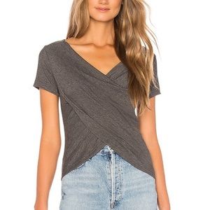 Superdown Grey Crossover Top